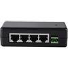 Tangxi Modulo di Alimentazion, 4 Port Poe Iniettore di Alimentazione 12V-48V PC/Hub/Switc/Router Poe Switch Ethernet con IEEE802,3af / 802at per Telecamera IP