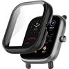 BoLuo Custodia compatibile con Huami Amazfit Gts 2 Mini con Pellicola Temperata,Morbida Plating PC Protettivo Case Skins Copertura Custodia Shell per Huami Amazfit Gts 2 Mini Accessories (Nero)