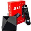 BOXPUT Q11 TV Box Amlogic S905X4 Android 11 TV Box, 4GB RAM 32GB ROM, 2.4G/5G Dual WiFi, Ethernet 1000M, BT4.2 Quad Core Unterstützt 8K Ultra HD Intelligente Android TV Box