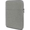 moex Custodia tablet per Lenovo Yoga Tab (11.1, 2025) Borsa con cerniera e scomparto per accessori, nylon tessuto custodia morbida imbottita, custodia protettiva minimalista Dash Case, grigio
