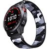 ANBEST Cinturino per Garmin Fenix 7 Pro/Fenix 6 Pro/EPIX, Cinturino in Nylon da 22 mm con Passante per Fenix 5/EPIX Pro 47 mm/Forerunner 955/945/935/965/745