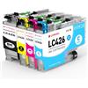CLYWENSS LC426 Cartucce d'inchiostro Compatibili con Brother LC-426 LC-426XL LC426XL Multipack per MFC-J4335DW MFC-J4340DW MFC-J4540DW MFC-J4535DW MFC-J4340DWE Cartuccia (Nero, Ciano, Magenta, Giallo)
