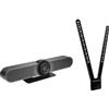 Logitech MeetUp All-in-One Ultra HD 4K Telecamera per conferenze per sale riunioni e piccoli ambienti con supporto TV incluso