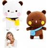 Fouvin Bubu Dudu - 2 peluche Dudu da 20 cm, simpatico peluche a forma di orso, panda, adorabile, morbido, regalo per ragazzi e ragazze