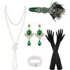 PLULON 6 pezzi anni '20 Flapper Great Gatsby accessori per le donne anni '20 accessori flapper moda ruggenti