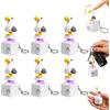 Generico Seagull Mine Sound Button Keychain, Rechargeable Fidget Clicker with Real Sound & Led Light, Adults Keyboard Clicker with Colorful Lights, Desk Fun Stress Reliefgifts (6pcs)