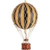 Authentic Models, Mongolfiera sospesa con i cieli, altezza 13 cm, modello storico in mongolfiera per la decorazione domestica, decorazioni vintage dettagliate da appendere al soffitto - nero