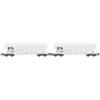 Rivarossi HR6675 ATIR-Rail, 2 unità Pack 4 Assi Carri silo tondi Lati tondi, livrea Grigia, EP. VI per Adulti, 14+ Anni, Collezionisti modellismo Ferroviario