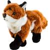 Teddys Rothenburg Peluche volpe in piedi, 30 cm, rosso-marrone-bianco