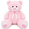 SNOWOLF gigante XXL orsacchiotto orso peluche 110cm, grande regalo morbido orsacchiotto peluche giocattolo per il compleanno, San Valentino o Natale (1,1 m, pink)