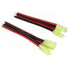 OliYin 3 Paia 14awg Cavo Gel di silice L100mm con connettore Mini Tamiya Maschio + Femmina (Confezione da 3)