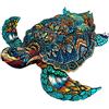 KAAYEE Puzzle in legno per adulti, 301 pezzi, forma irregolare, a forma di animale, con scatola regalo in legno, 38 x 32,2 cm