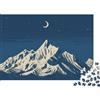 RMMERPCVREFE Snow Mountain Puzzle 1000 Pezzi Night Sky Puzzle per Adulti Relax Casa Regalo Decorazione 38x26cm/1000pcs