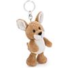 NICI 62261 René Roebuck Portachiavi a forma di capriolo, compagno fedele in peluche per lo zaino o la borsa di grandi e piccini, 10 cm, marrone