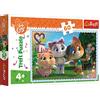 Trefl - 44 Cats, Giochi con gli Amici - Puzzle 60 Elementi - Puzzle Colorati con Personaggi delle Fiabe 44 Gatti, Intrattenimento Creativo, Divertimento per Bambini dai 4 Anni