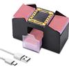 YUNYODA Mescolatore Carte da Gioco, Mischia Carte Automatico per 1-4 Mazzi Carte, Alimentato Tramite USB/Batteria Distributore Carte Gioco Elettronico per Uno, Poker, Burraco, Blackjack