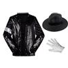 Shuanghao Uomo/Donna Jacket Giacche Costumes for Kids Bambino/Adulto Retro Halloween Natale Concerto Role Play Fancy Dress Coat Outfit Set （Giacca+Regali Cappello+Guanti 3PS 185CM
