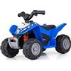 Milly Mally Honda ATV Quad Elettrico Bambino Da 2 Anni Auto Elettrica Bambini con Clacson, Scatola di immagazzinaggio, Carico 25 kg Blu
