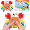 Ainiv Color Sorting Toys per Bambini Piccoli, Giocattoli per capacità Motorie Fini, Giocattoli Educativi di Abbinamento dei Colori, Giochi di Abilità Matematiche Montessori, Granchio