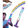 GLSAYZU Pistola ad acqua a LED arcobaleno luminosa, pistolas ad acqua con fuochi d'artificio luminosi per bambini e adulti, pistola ad acquas ad alta pressione per feste in piscina (1PC)