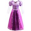 Lito Angels Children's Apparel Lito Angels Vestito Costume Principessa Long Hair Princess Carnevale Festa di Compleanno per Bambina Taglia 18 mesi ai 12 anni, Viola