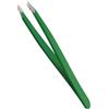 Naima Pinzetta Inox Punta Obliqua Verde N1027 - N1027