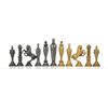 Italfama Set Di Pezzi Da Scacchi In Metallo RENAISSANCE Placcato Oro E Argento Re 13,8Cm