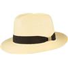 Hut Breiter Cappello di paglia bogarthut | Cappello estivo | Cappello da sole - 100% carta - schiacciabile con set - Particolarmente leggero, flessibile, delicato sulla pelle e comodo (naturale, M)