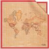 Alviero Martini 1A Classe Foulard stampa Geo Classic in seta 50 x 50 Poppy Red