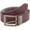 Barbour MAC0364TN11S - Cintura abbigliamento uomo reversibile (pelle/tartan) Tartan Leather Belt, Taglia S
