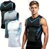 Generico Canotta Compressione Uomo Canottiera Contenitiva Uomo Palestra Snellente Maglia Modellante Dimagrante Shapewear Intimo Senza Maniche Tank Bodybuilding Canotte Fitness Fascia Pancia Traspirante