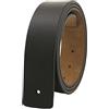 harayaa Cintura da uomo in pelle 120 cm, senza fibbia di ricambio Cintura da uomo retrò per pantaloni Pantaloni Forniture per feste Regali Fibbia, Nero