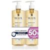 Rilastil - Duplo Xerolact Olio Detergente Protettivo, Deterge Delicatamente e Protegge la Barriera Cutanea, con Olio di Riso e Mandorle, per Pelli Secche e Atopiche - 2 x 750 ml