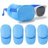 HIFOT benda occhio pigro bambini 4 Pezzi, eye patch coprente per occhio pigro ambliopia
