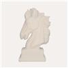 KeyHome Store Testa di Cavallo Grande in Ceramica Bianca H.50x26x14 cm