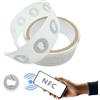 banjiabb 60 adesivi NFC Tag 25 mm, NFC Sticker, NFC Sticker, NFC 213 Tag,NFC Chip,NFC Tag Sticker,NFC Tags, adesivi NFC Tags, riscrivibili NTAG213 NFC card, per tutti i telefoni e dispositivi abilitati NFC