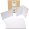 Present Fill PresentFill® Biglietti pieghevoli vuoti in marrone naturale - 25 biglietti pieghevoli A6, ideali per progettare, scrivere o stampare biglietti - adatti per buste C6