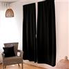 ED ENJOY HOME Tenda oscurante, passamontagna, nero, 90 x 210 cm, 100% poliestere, tessuto certificato Oeko-TEX, collezione liquirizia