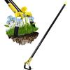 Bird Twig Zappa da Giardino con Staffa, Zappa ad Anello per prevenire efficacemente Le Erbacce, 137 cm, in Acciaio Inox, Regolabile, con Manico Lungo, per giardinieri Medi e Alti, Colore Nero