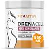 FITOATTIVI NATURA E BENESSERE Crema Anticellulite Forte 550ml Crema Drenante Gambe, Fianchi, Addome Effetto Caldo, con Escina e Centella Asiatica Made in Italy