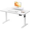 JUMMICO Scrivania regolabile in Altezza, Standing Desk, Scrivania da Ufficio Elettrica Regolabile con funzione di memoria, 140 x 60 cm Bianca