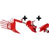 AgriEuro Premium Assolcatore AS1-5 con ali scavapatate e attacco a rapido registrabile con barra portattrezzi - Per motocoltivatori da 6-10HP
