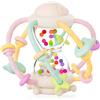 Zyluniy Giochi Sonaglio Dentizione Del Neonato 0-3 mesi, Sonaglio Giochi Neonato 3-6 6-9 mesi, BPA Free Montessori 1 anno Giochi Sensoriali per Neonati Regali (Giallo)