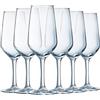 Arcoroc Collezione Silhouette - Set da 6 flûte da champagne 18 cl in vetro cristallino - Champagne, spumante e prosecco - Alta resistenza - Lavabili in lavastoviglie - Fabbricati in Francia