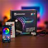 M mimotec - Pack striscia LED 2M USB 5V, RGB dimmerabile da 10 W, controllo tramite app e telecomando, modalità musica, LED per camera da letto, soggiorno, cucina, feste e videogiochi