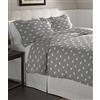 pointehaven Flannel Oversized Duvet Set Copripiumino Oversize in Flanella, Orso Polare, King, 3 unità