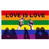MORAINJAY Pride Rainbow Flag, grande bandiera perforabile da 0,9 x 1,5 m, vivace striscione LGBTQ+ per celebrazioni per sfilate, festival e decorazioni per la casa