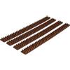 Relaxdays 20x Dissuasori Anti Piccioni/Uccelli/Volatili, Pannelli con Misure H X B X L: 1,7 x 4,2 x 49 cm, Marrone Scuro