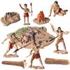 Folpus 10 Decorazioni per Persone Primitive. Scena di Vita Primitiva. Simpatica Statua di Persone Primitive