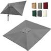 IMUNKT 3x4m Rettangolare Telo Di Ricambio Per Ombrellone A Sbalzo Copertura Di Ricambio Superiore Ombrellone Da Giardino, 8 Stecche, Anti-UV(Grey,3x4m (10'x13'))